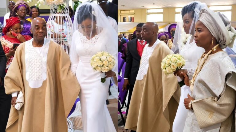 Bishop David Oyedepo and his daughter Joy Oyedepo-Abodunrin